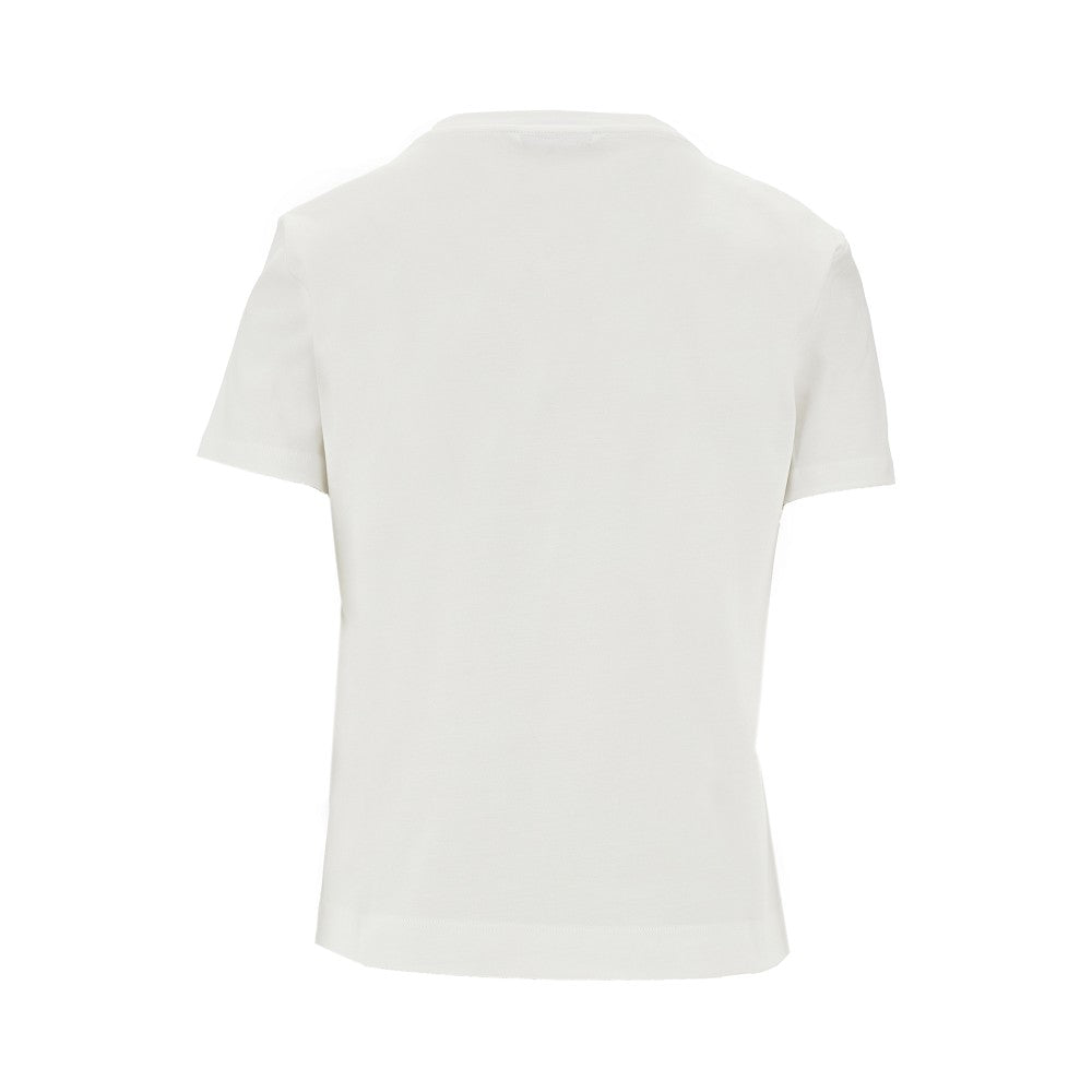 T-shirt con logo ricamato