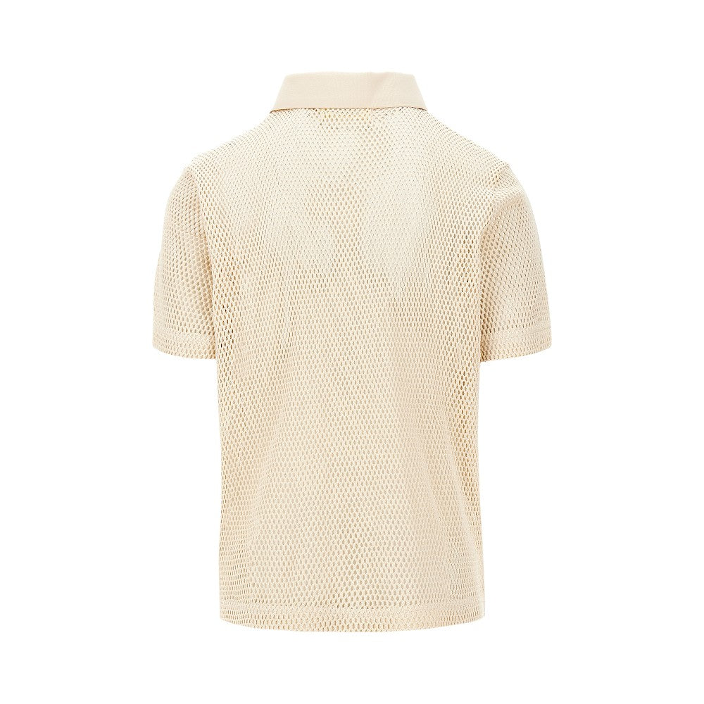 WBMoul mesh polo shirt