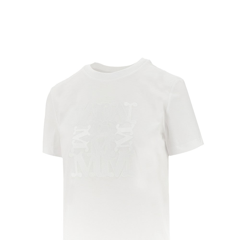 Monogram embroidery T-shirt
