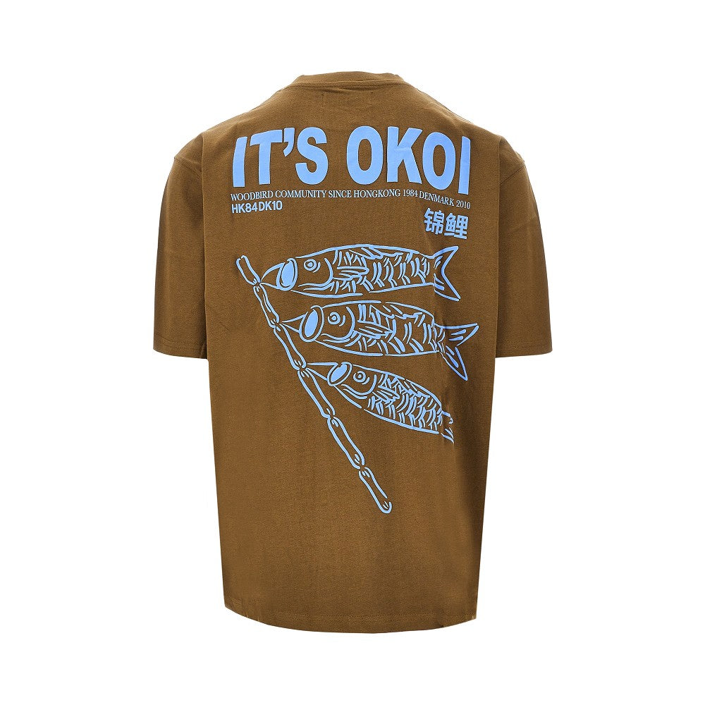 'WBBaine Koi' cotton jersey T-shirt