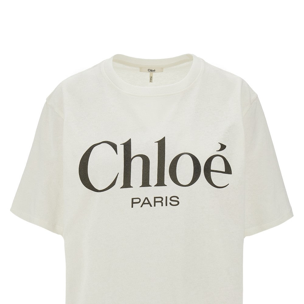 T-shirt oversize con logo