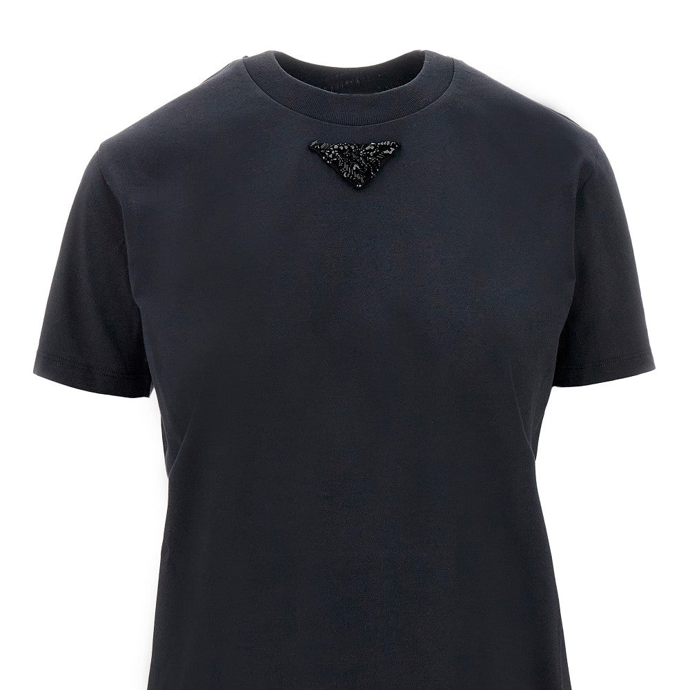 Beaded triangle logo T-shirt