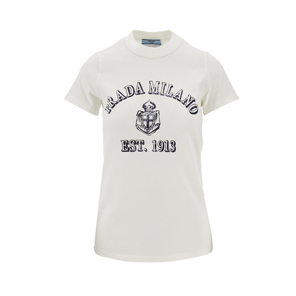 T-shirt con stampa logo college