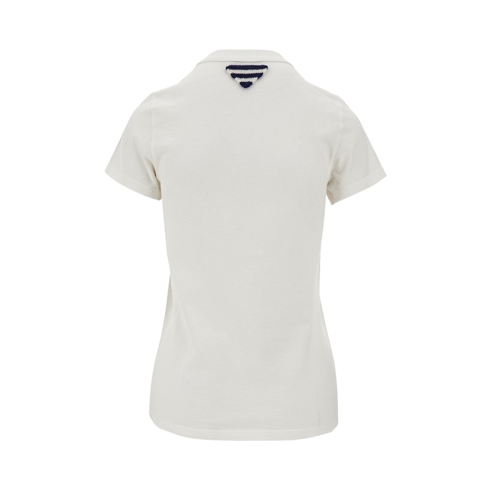 T-shirt con stampa logo college