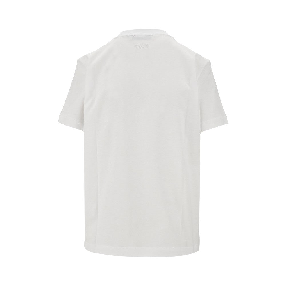 T-shirt con logo ricamato