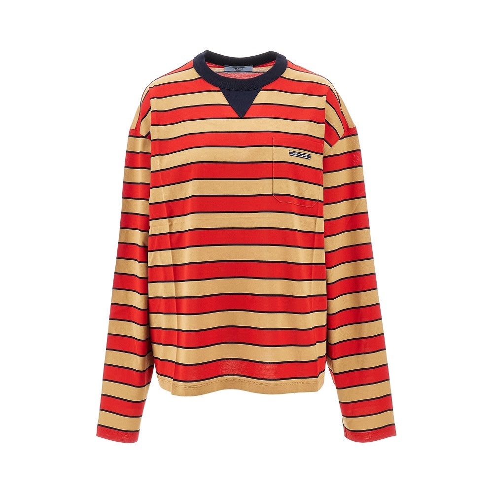 T-shirt oversize a righe
