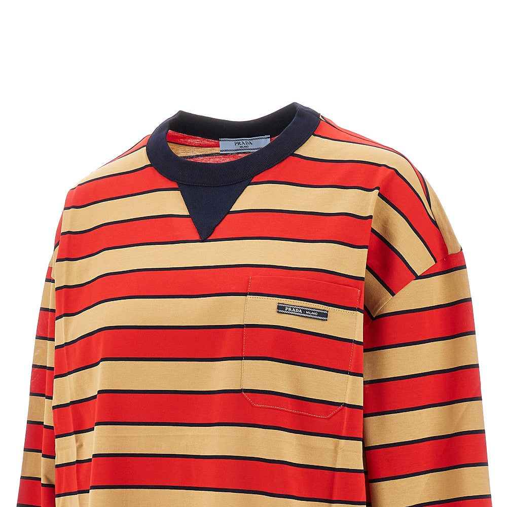 T-shirt oversize a righe