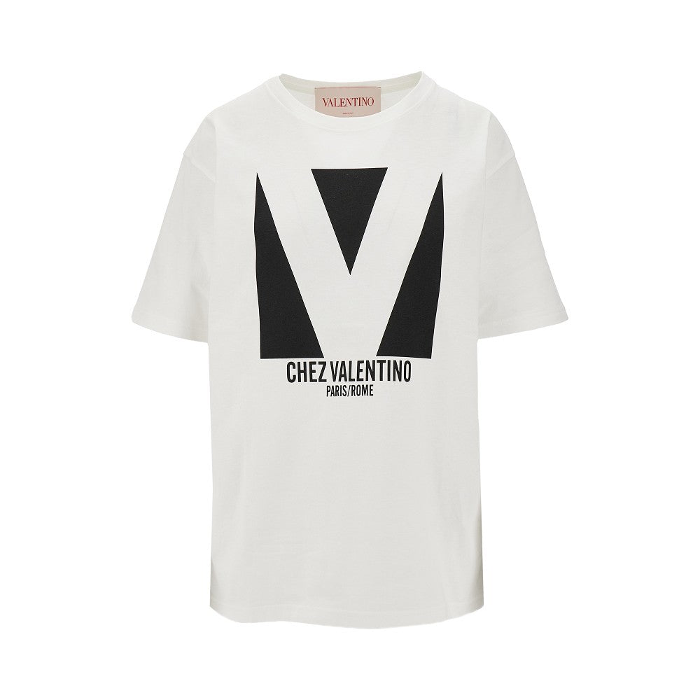 'Chez Valentino' print T-shirt