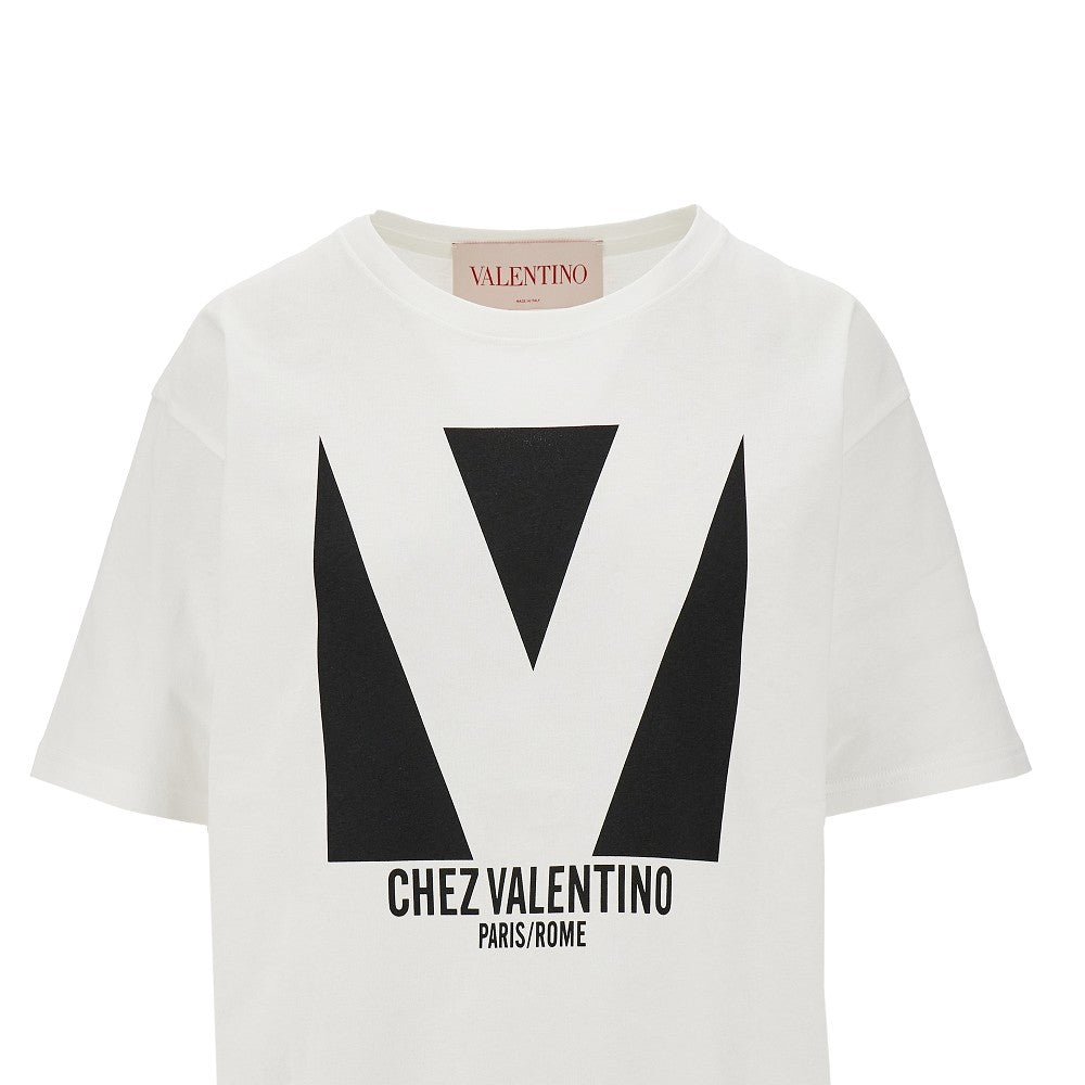 'Chez Valentino' print T-shirt