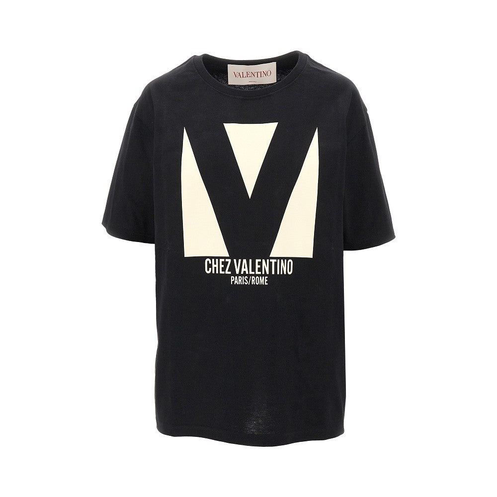 'Chez Valentino' print T-shirt