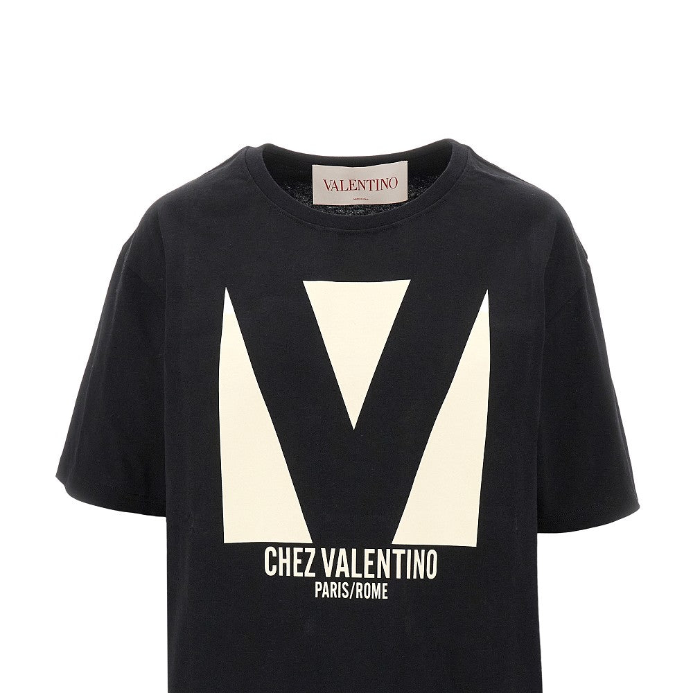 'Chez Valentino' print T-shirt