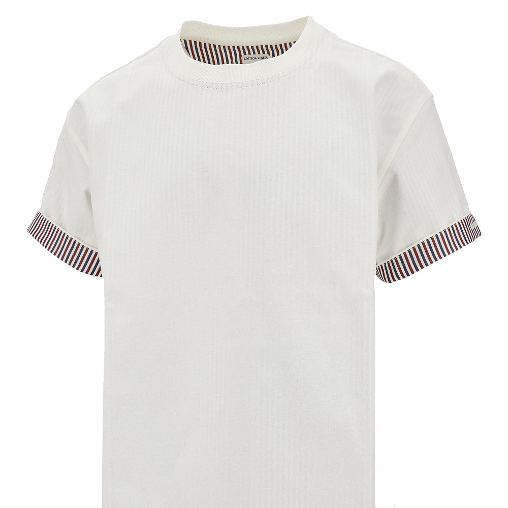 T-shirt con fodera a righe