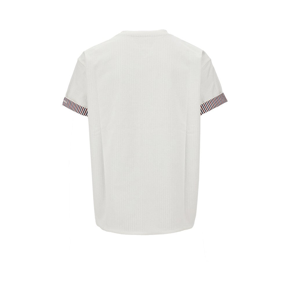 T-shirt con fodera a righe