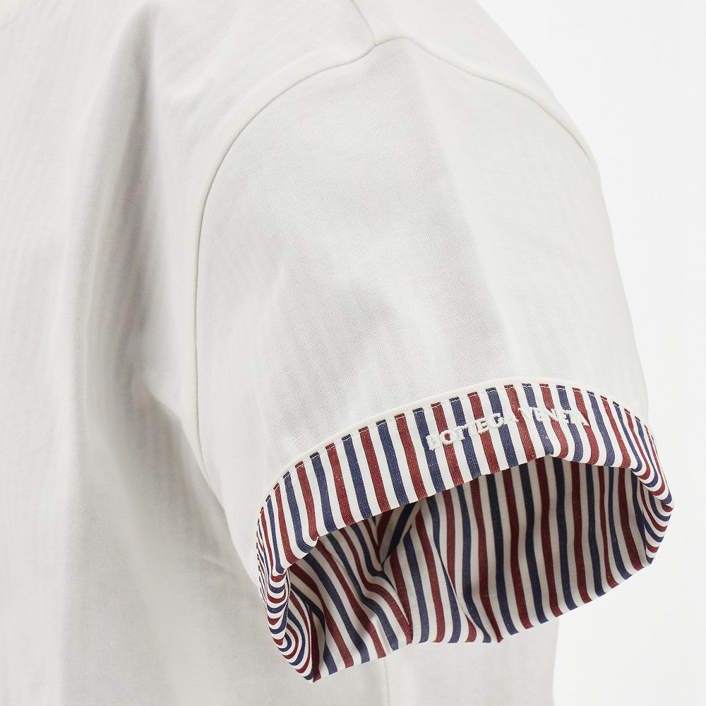 T-shirt con fodera a righe