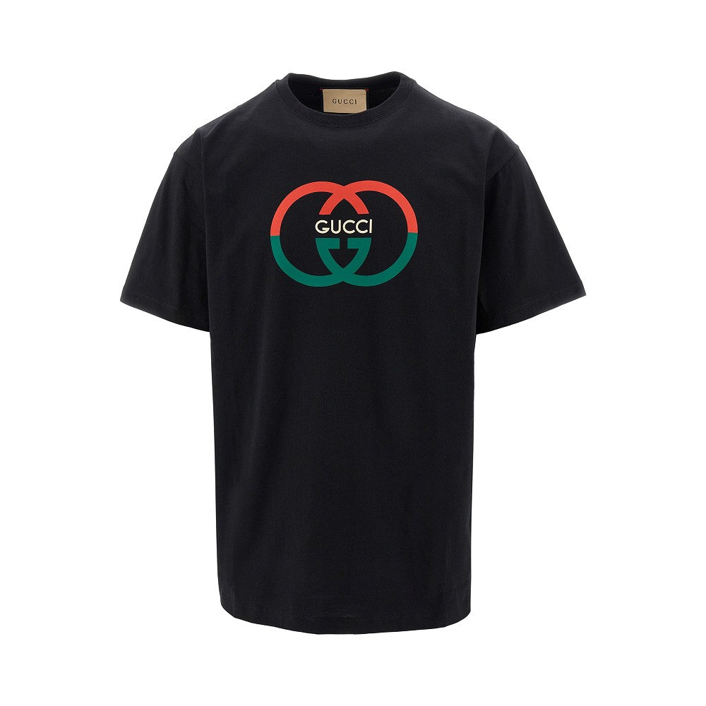 T-shirt con stampa Incrocio GG