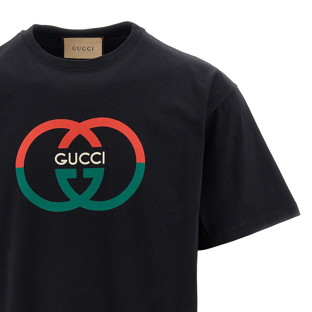 T-shirt con stampa Incrocio GG