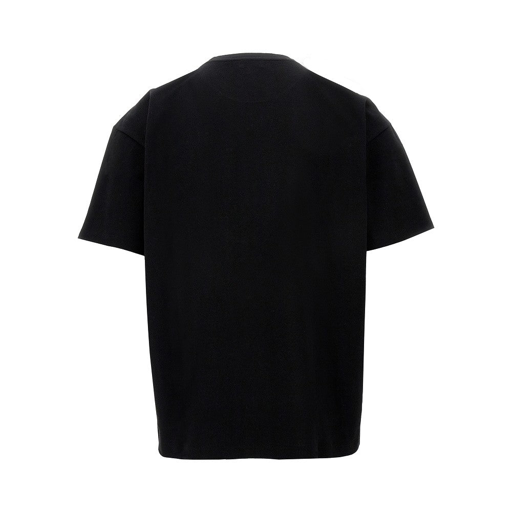 T-shirt in piquet con ricamo YSL