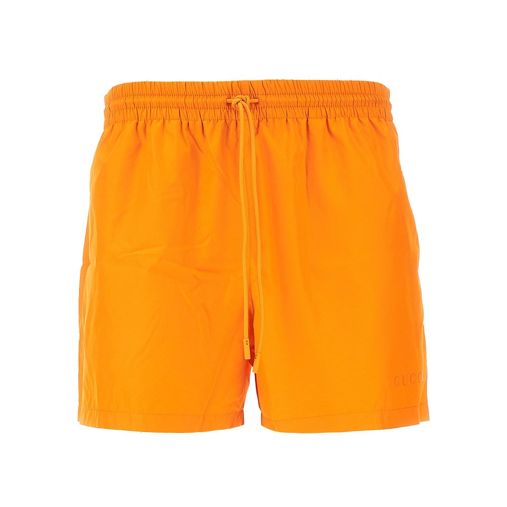 Technical poplin swim shorts