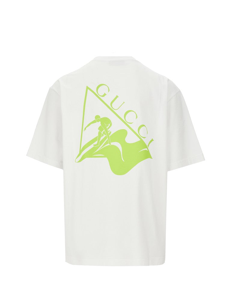 T-shirt oversize in jersey tinto capo