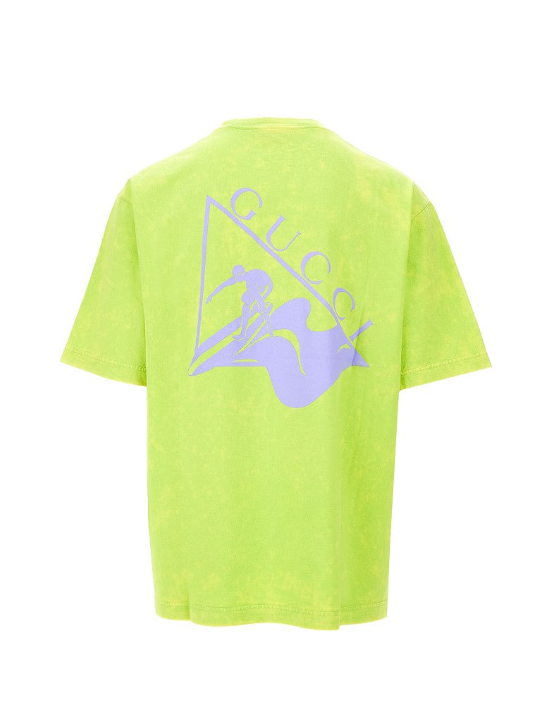 T-shirt oversize in jersey tinto capo