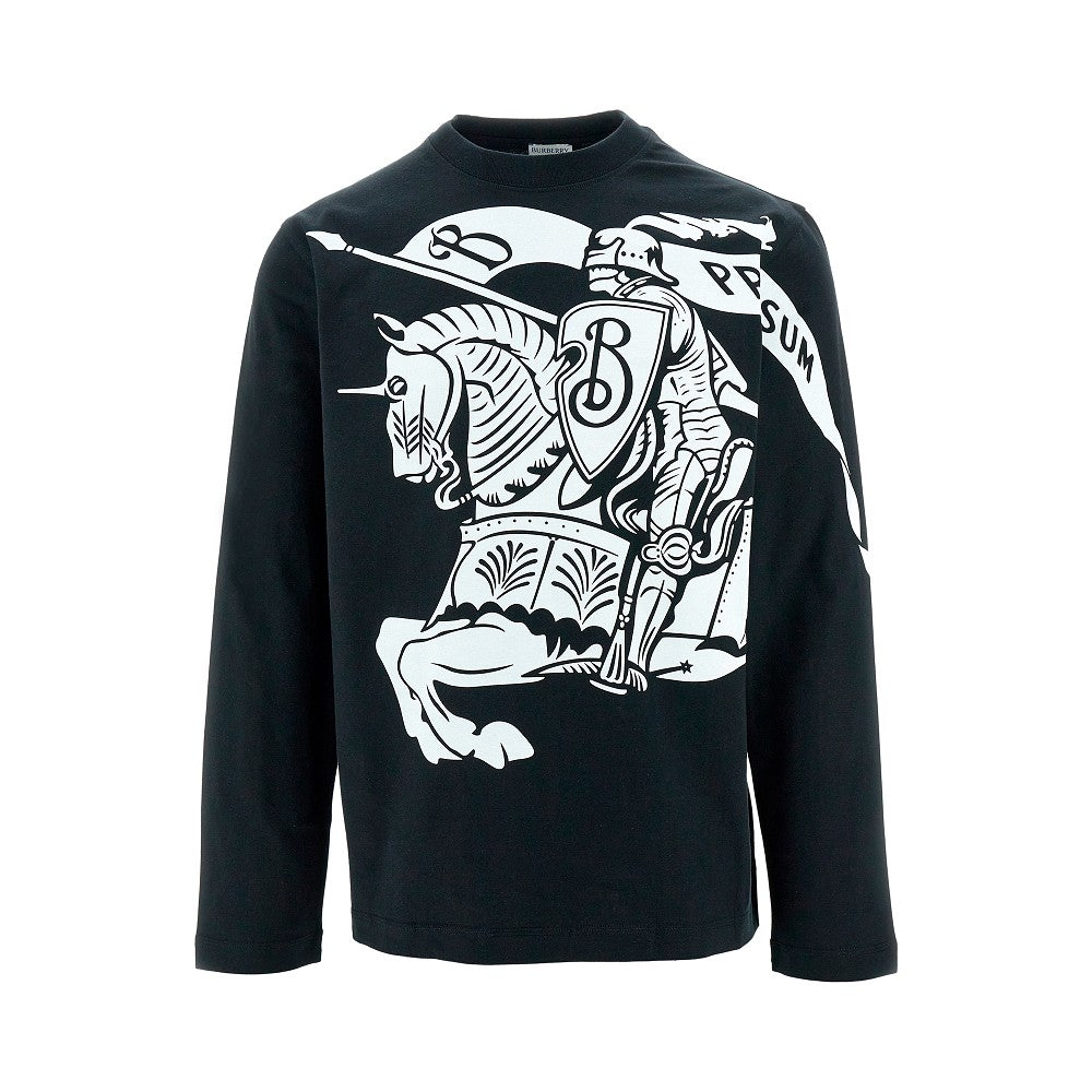 T-shirt con stampa 'Equestrian Knight Design'