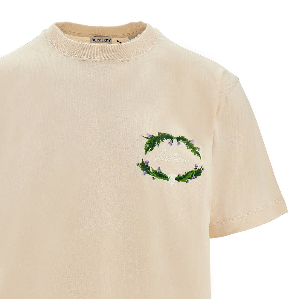 T-shirt con logo ricamato