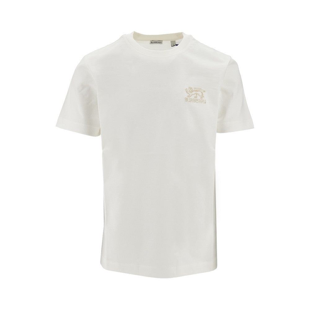 T-shirt con logo ricamato