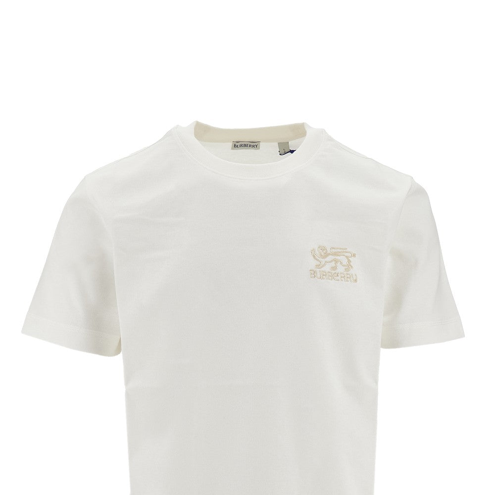T-shirt con logo ricamato
