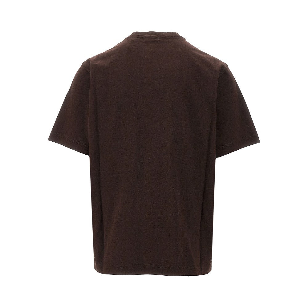 T-shirt con stampa logo floreale