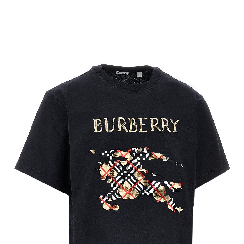T-shirt in cotone con logo EKD ricamato
