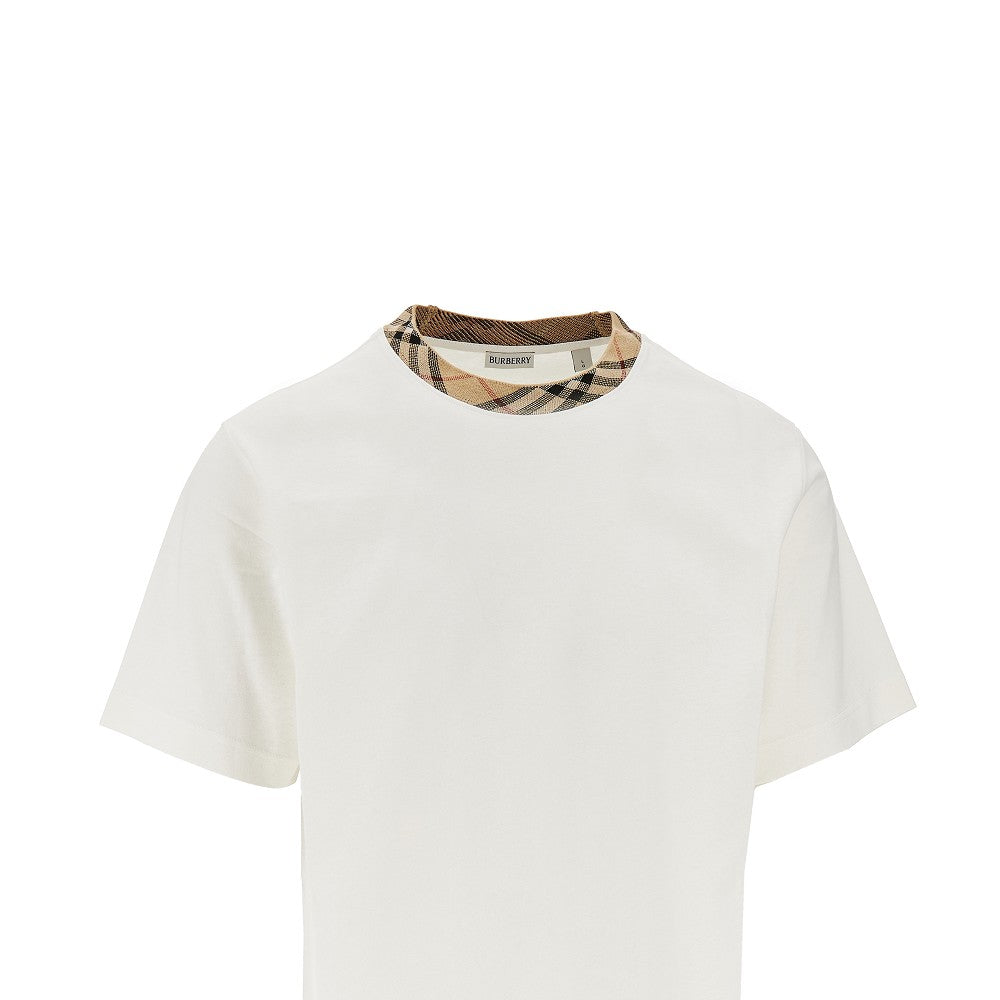 T-shirt con girocollo Check