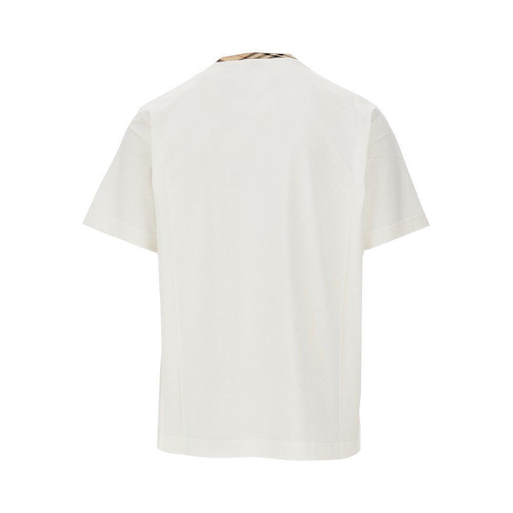 T-shirt con girocollo Check