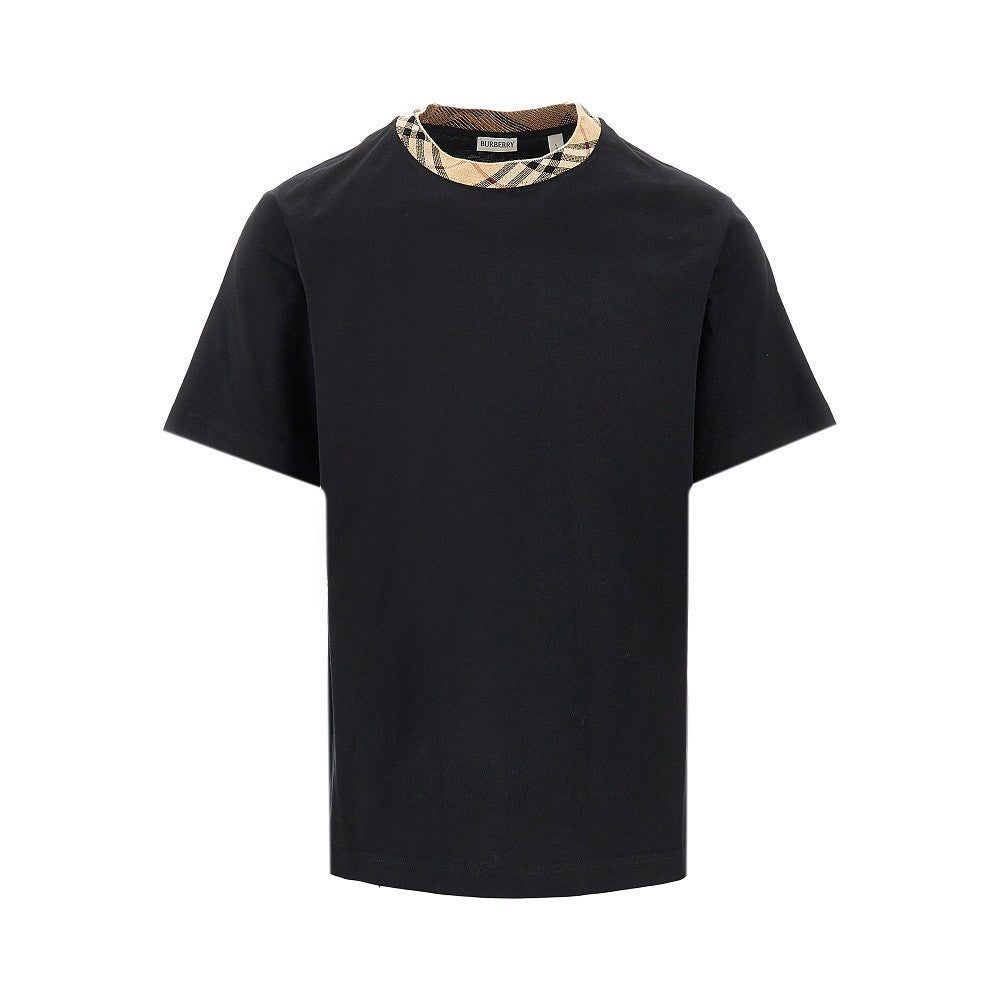T-shirt con girocollo Check