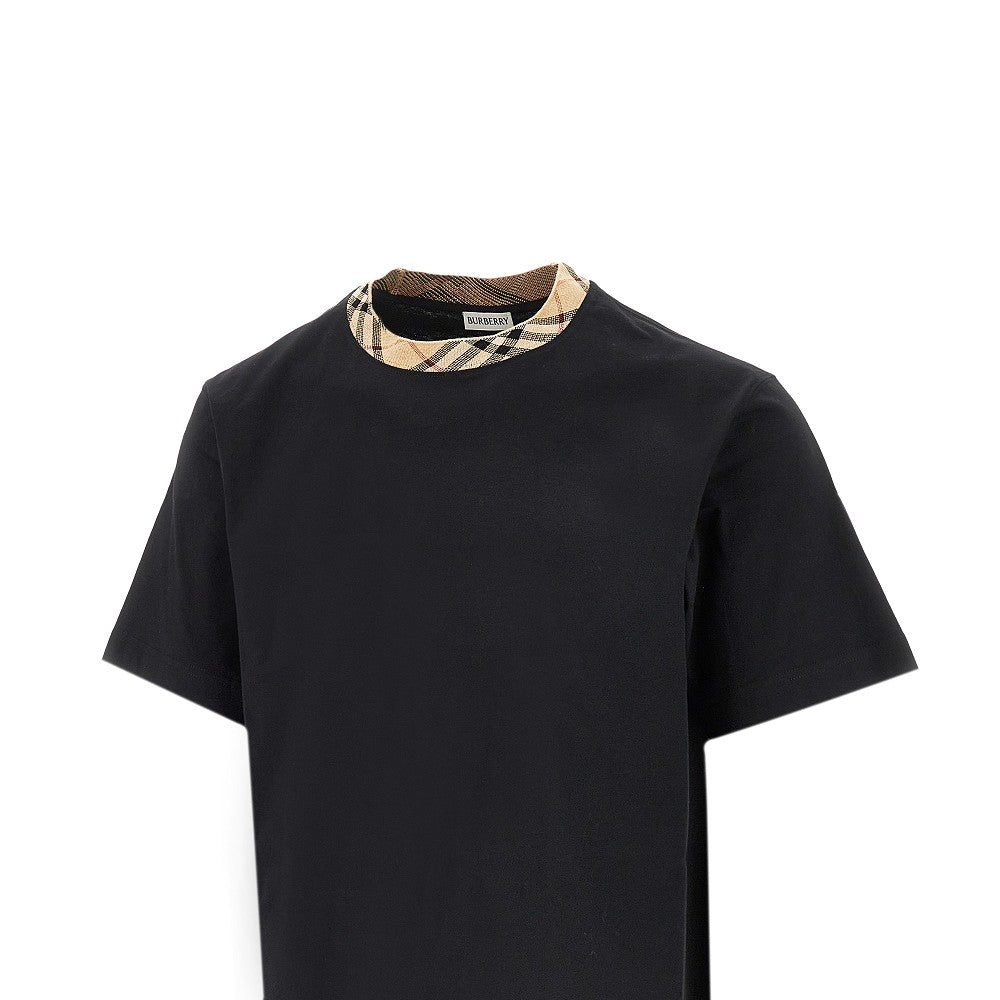 T-shirt con girocollo Check