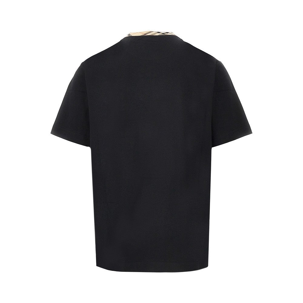 T-shirt con girocollo Check