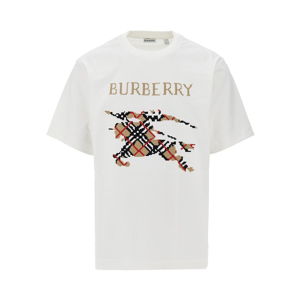 T-shirt in cotone con logo EKD ricamato