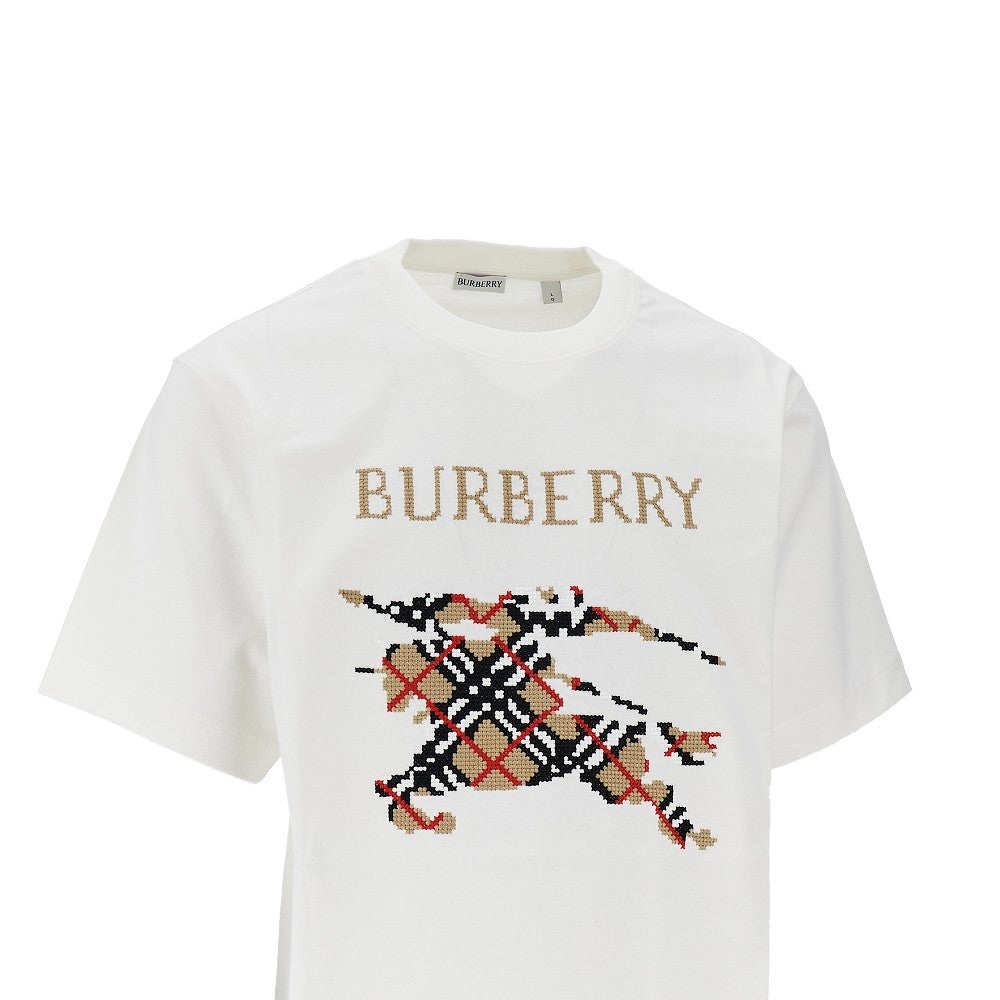 T-shirt in cotone con logo EKD ricamato