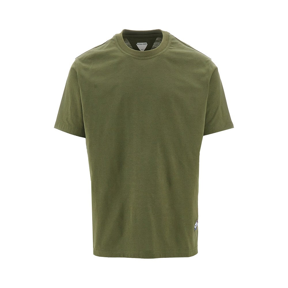 T-shirt con pesce ricamato