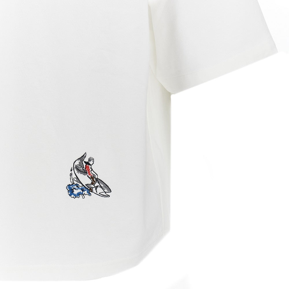 T-shirt oversize con dettaglio ricamato