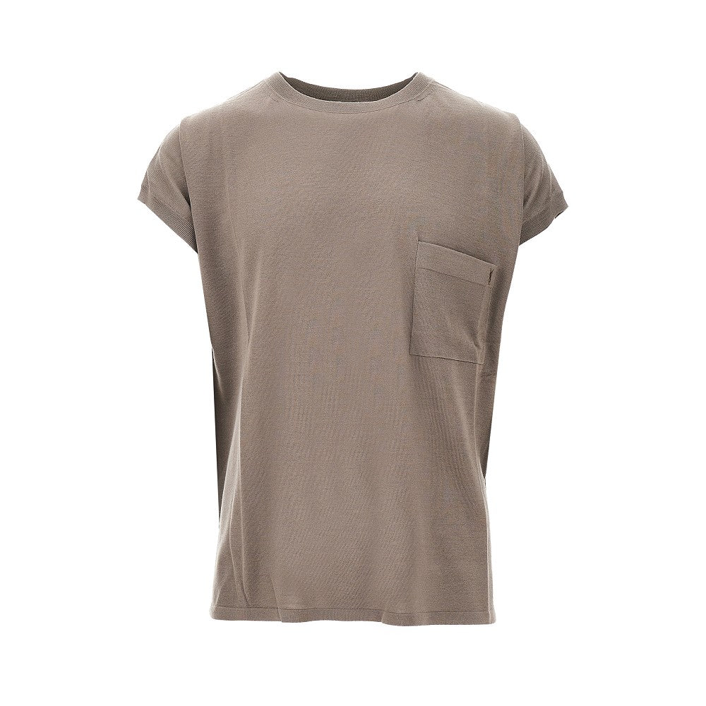 Cap sleeves wool T-shirt