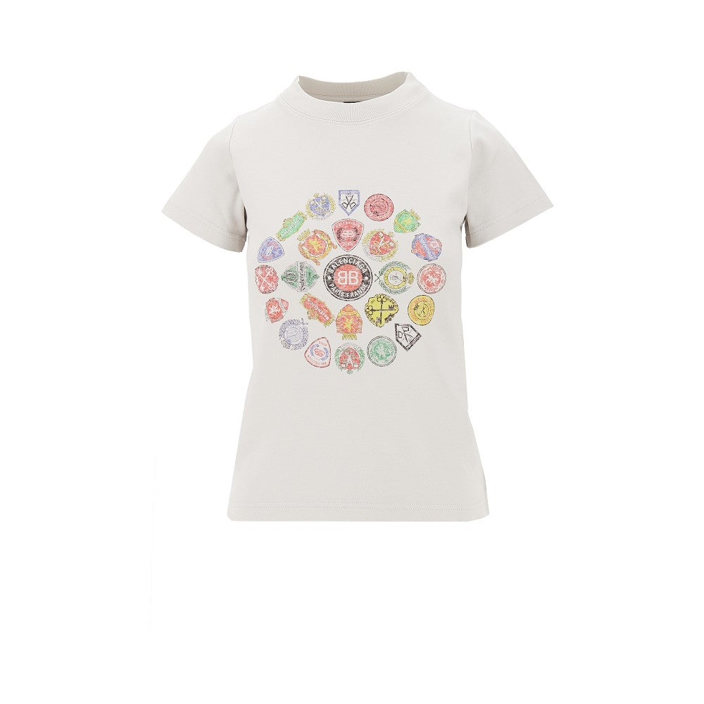 T-shirt Slim Fit con stampa stemmi