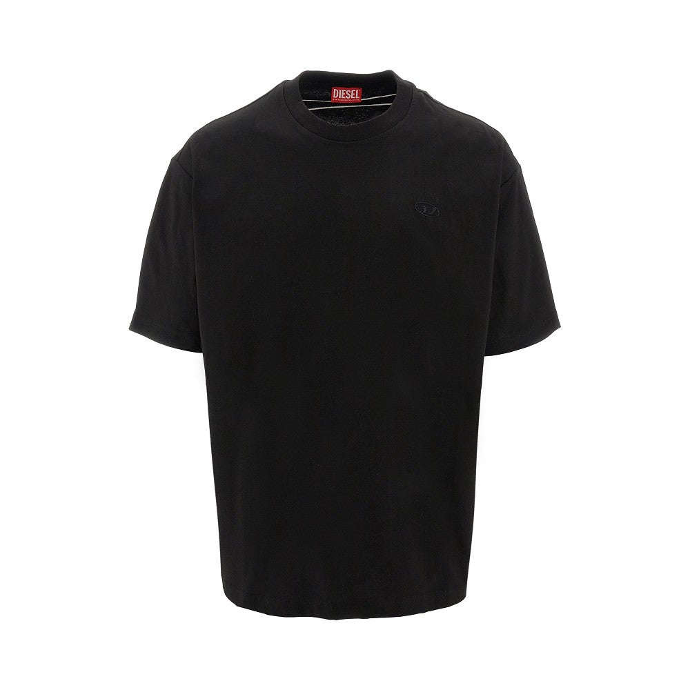 T-shirt con maxi ricamo Oval D