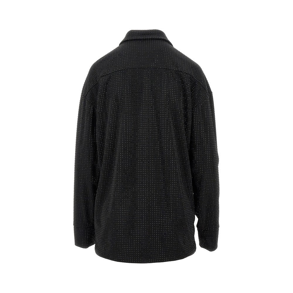 Blusa oversize con strass