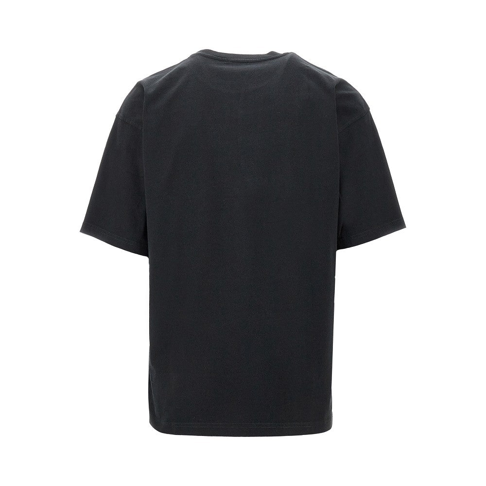 T-shirt con logo Oval D floccato
