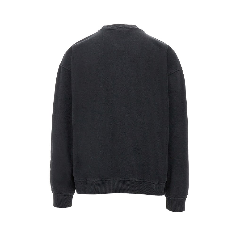 Flocked Oval D logo crewneck swetshirt