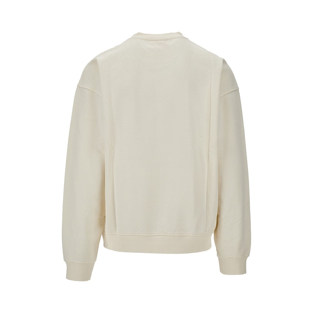 Flocked Oval D logo crewneck swetshirt