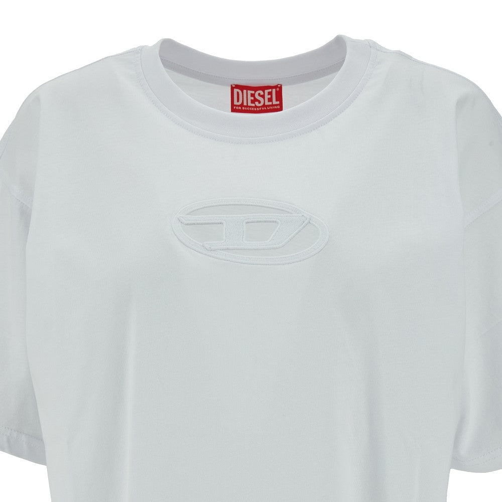 T-shirt cropped con Oval D cut-out