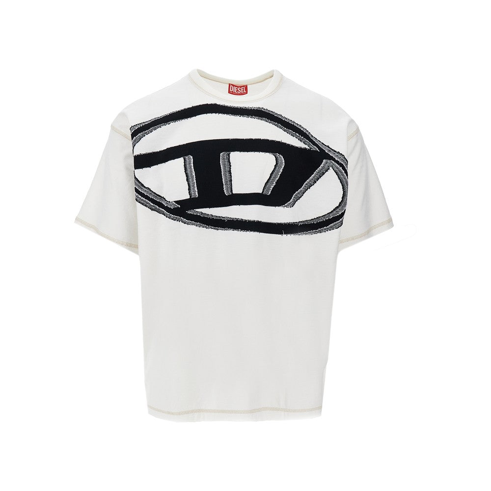 T-shirt con logo Oval D