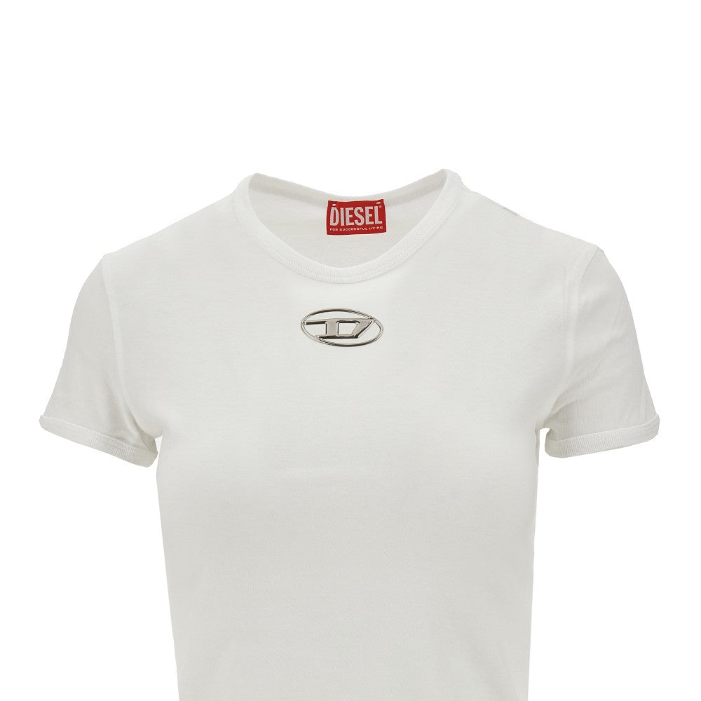 T-shirt con intarsio Oval D