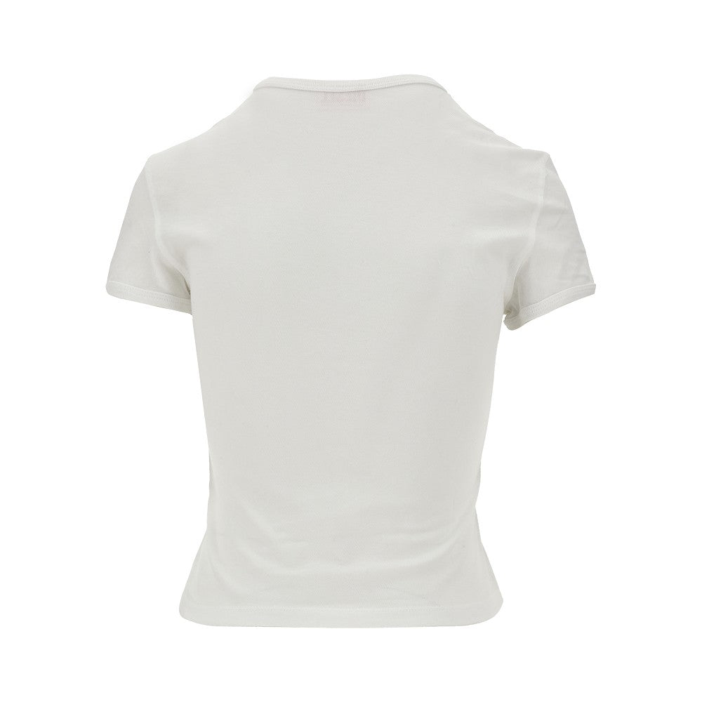 T-shirt con intarsio Oval D